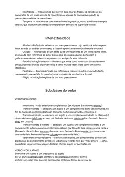 Interfrásica →mecanismos que servem para ligar as frases, os períodos e os
parágrafos de um texto através de conectores ou ap
