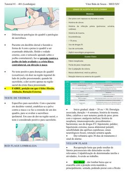 Tutorial 01 – 401 (Lombalgia)                                                                                Vitor Bidu de So