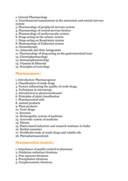 GPAT 2023 Exam Syllabus Overview | PDF | Pharmacology | Biopharmaceutical