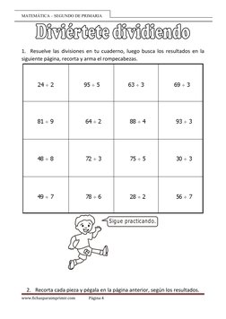 Ejercicios de Divisiones para 2° Primaria | PDF