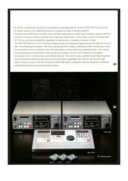 SONY PCM-7030 DAT-Recorder Maintenance Manual Handbuch für Service