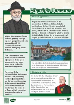 Miguel de Unamuno fue un 
Miguel de Unamuno fue un 
escritor, poeta y filósofo 
escritor, poeta y filósofo 
español que perte