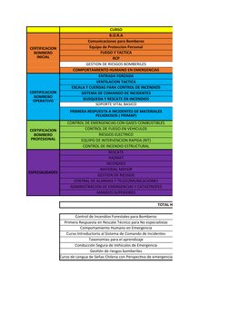 CURSO
B.O.R.A
Comunicaciones para Bomberos
Equipo de Proteccion Personal
FUEGO Y TACTICA
RCP
GESTION DE RIESGOS BOMBERILES
CO