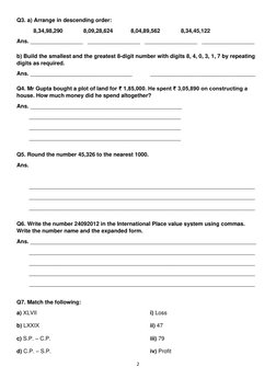 Class 5 Maths Chapter 1 Worksheet | PDF | Subtraction | Elementary ...