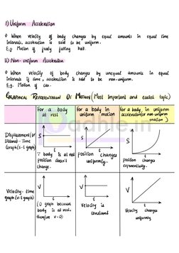 Class 9 Motion Handwritten Notes | PDF