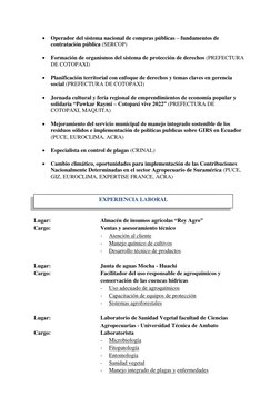 • Operador del sistema nacional de compras públicas – fundamentos de 
contratación pública (SERCOP) 
 
• Formación de organis