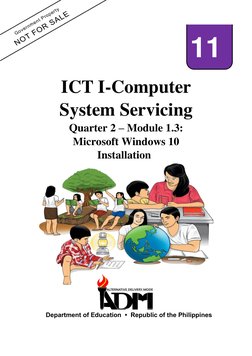 Ict Module Computer System ICT I-Computer System Servicing: Quarter 2 - Module 1.3: Microsoft ...