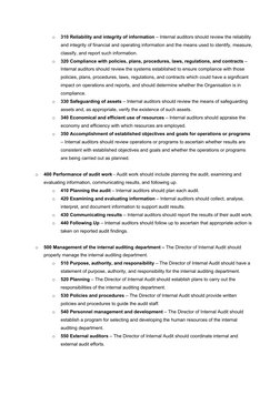 o 
310 Reliability and integrity of information – Internal auditors should review the reliability 
and integrity of fin