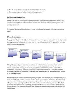 • 
Provide reasonable assurance on the internal control environment. 
• 
Promote a strong ethical culture throughout th