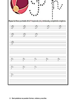Actividades con letras M y P para niños | PDF