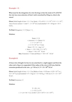 Spring Structure Young's Module Problem Young's Modulus Numerical Problems | PDF | Elasticity (Physics) | Young ...