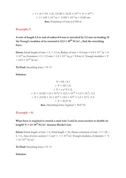 Young's Modulus Numerical Problems | PDF | Elasticity (Physics) | Young ...