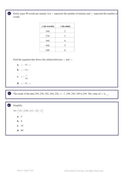 Math Questions Fy5 Year 5 Maths Exam Test Papers | PDF | Length