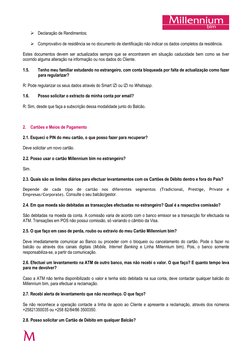 Requisitos e Limites do Millennium Bim | PDF | Cheque (banco) | Acesso ...