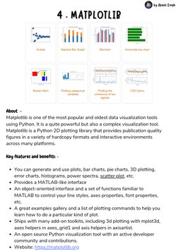 Top Python Visualization Libraries | PDF | Chart | Application Software