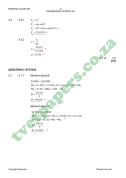 Engineering Science N4 Syllabus.pdf T650 - Engineering Science N4 April Memo 2021 | PDF | Force | Stress ...