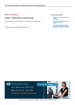 UDS Flash Programming via CAN Bus | PDF | Osi Model | Flash Memory