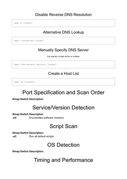 Nmap Command Reference Guide | PDF | Transmission Control Protocol ...