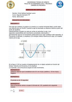 UNIVERSIDAD TECNICA DE AMBATO 
FACULTAD DE INGENIERIA CIVIL Y MECANICA 
CARRERA DE MECANICA 
EJERCICIOS DEL CAPITULO 13 
Nomb
