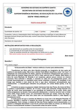 GOVERNO DO ESTADO DO ESPÍRITO SANTO
SECRETARIA DE ESTADO DA EDUCAÇÃO
SUPERINTENDÊNCIA REGIONAL DE EDUCAÇÃO DE COLATINA
EEEFM