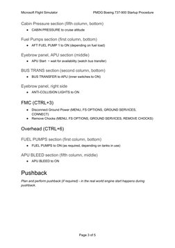 PMDG 737-900 Startup Procedure Guide | PDF | Takeoff | Manufactured Goods