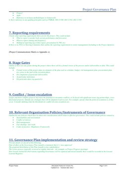 Project Governance Plan Template | PDF | Governance | Software ...