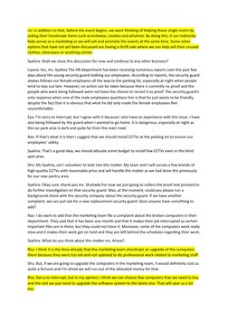 ris: in addition to that, before the event begins, we were thinking of helping these single moms by 
selling their handmade i