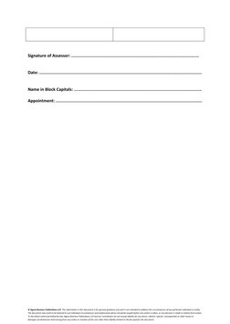 Signature of Assessor: ......................................................................................................