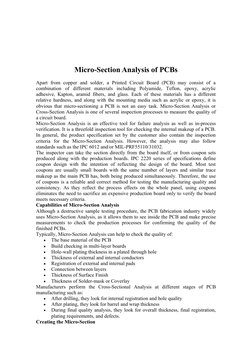 PCB Micro-Section Analysis Techniques | PDF | Printed Circuit Board ...