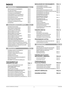 1
© by NECTA VENDING SOLUTIONS SpA
10-2002 199 00
ÍNDICE
INTRODUÇÃO
PAG. 2
IDENTIFICAÇÃO DO EQUIPAMENTO
PAG. 2
NO CASO DE AVA