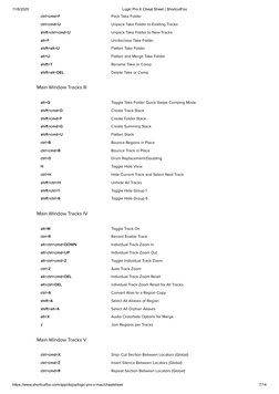 Logic Pro X Keyboard Shortcuts Guide | PDF | Computing | Computer ...