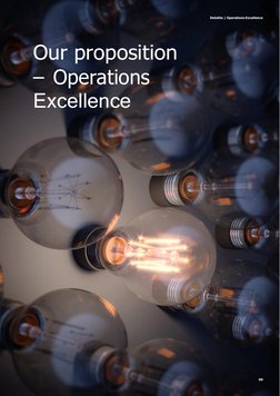 Our proposition 
– Operations 
Excellence 
Deloitte | Operations Excellence