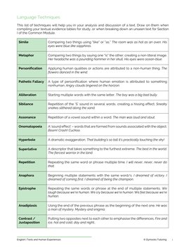 Language Techniques for Text Analysis | PDF | Color | Senses