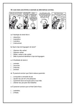 Atividades de Interpretação de Charges 6º Ano | PDF | Piadas