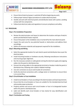 Electric Panel Installation Method Statement | PDF | Fuse (Electrical ...
