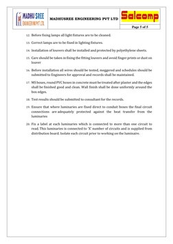 Light Fixture Installation Method Statement | PDF | Lighting ...