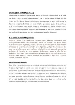 UTENSILIOS DE LIMPIEZA (Stefanny)
Solamente un ama de casa sabe de los cuidados y atenciones que ésta
necesita para que luzca