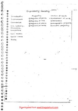 Engineering Drawing Handwritten Notes | PDF