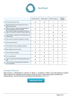 NovoPsych Autism Spectrum Quotient Test | PDF | Asperger Syndrome ...
