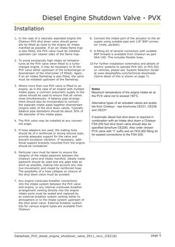 Datasheet_PVX_diesel_engine_shutdown_valve_0511_rev1_(CE218)
Diesel Engine Shutdown Valve - PVX
page 5 
1.	 In the case of a