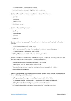 © https://englishteststore.net  (https://englishteststore.net/)
 
Photocopiable 
 
C) a woman’s status was changed by marriag