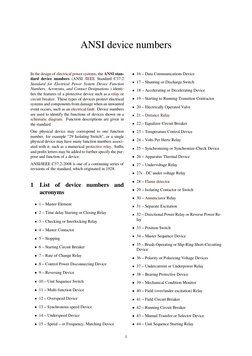 Ansi Devices.pdf ANSI Device Numbers for Relays | PDF | Relay | Alternating Current