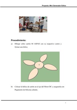Mini Generador Eólico Casero | PDF | Energía eólica | Energía renovable