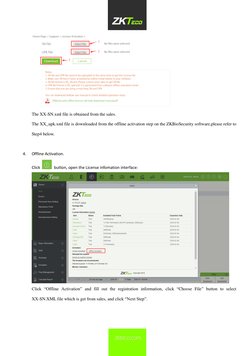 ZKBioSecurity Offline License Activation Guide | PDF