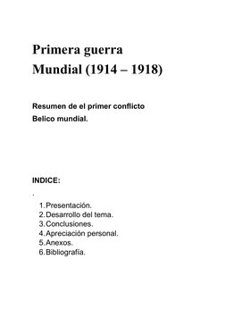 Causas y Consecuencias de la WWI | PDF | imperio Alemán | Austria Hungría