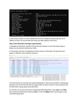 Wireshark ICMP Traffic Analysis Lab | PDF | Computers