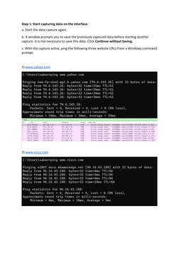 Wireshark ICMP Traffic Analysis Lab | PDF | Computers