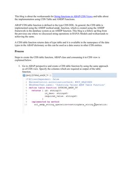 ABAP CDS Table Function Implementation | PDF | Computers | Technology ...