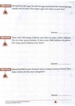 101 Challenging Math Word Problems Book 3 | PDF