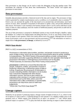 (https://en.wikipedia.org/wiki/File:Prov_dm-essentials.png)PROV Core Structures
Data provenance or data lineage can be used